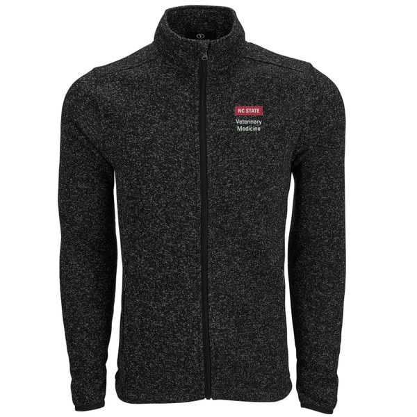 Black Heather Men's Full Zip Jacket